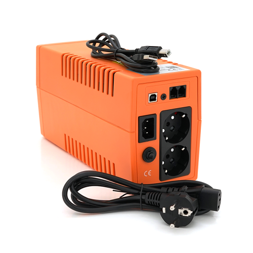 ДБЖ MAKELSAN Lion650VA (390W) Standby-L, LED 170-280VAC, AVR 1st, 2xSCHUKO socket, 1x12V7Ah, Plastic Case ( 101 х 298 х 142 )