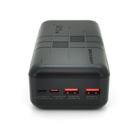 PowerBank XO-PR189 30000mAh, Input:5V / 2.5A, 9V / 2A,12V / 1.5A (Type-C, MicroUSB), Output: 4.5V / 5A,5V / 4.5A, 5V / 3A,9V / 2A, 12V / 1.5A (2хUSB, Type-C),Q20,plastic,Black