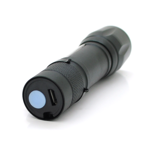 Ліхтарик ручний GOLD ORION YT29204, 3WLED+COB, CREE Q5, Zoom, 3 режими, алюміній, вбудований акум, USB кабель, IP44, 98х24х20, Box