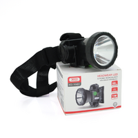 Налобний ліхтарик XO YH01,1 Led 1W, 3 режими, корпус-пластик, водостійкий, ip44, живлення АКБ вбудований 18650 / 600mah, USB-кабель, 4000K, BOX