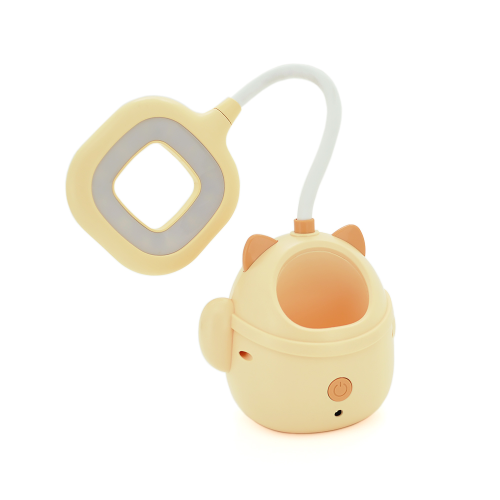 Гнучка настільна лампа PINK CAT з органайзером СS-290-3, 2 режими, 4,2V 600mAh. 3 години роботи, 42см, 200гр, Box