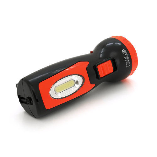 Ліхтарик ручний POWERMASTER BEJ-8866, 2 режим, вбудований акумулятор, 1 led+COB, IP40, заряд 220V, 130х50х40 Blister