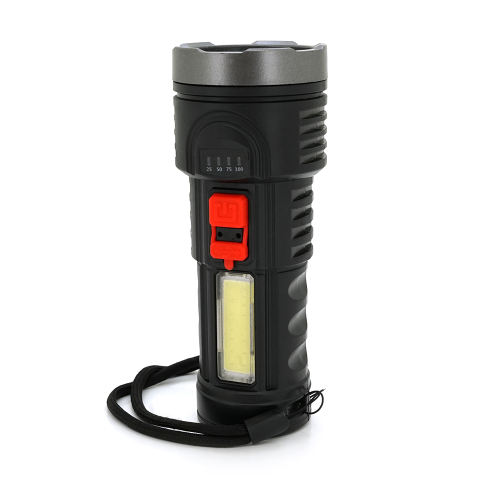 Ліхтарик ручний LATERNA L-822, 5WLED+COB, пластик, вбудований акумулятор, IP40, 145х56х45, USB кабель