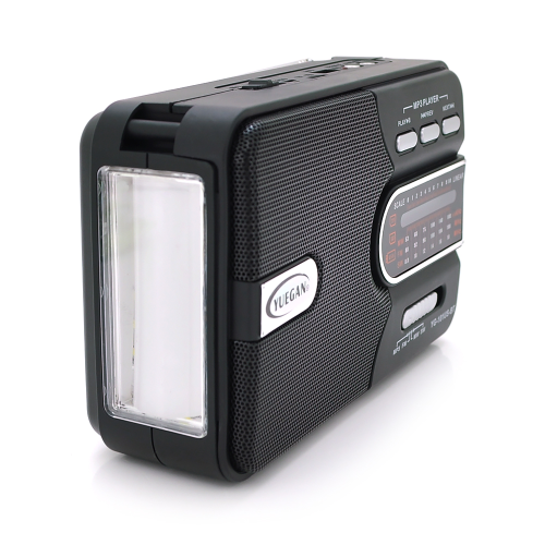 Радіо з ліхтариком YG-101US-BT+Solar, 1 режим, вбудований акумулятор, Blister