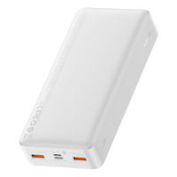 Powerbank Baseus Bipow 20000mAh, Input:5V / 2A / 3A,9V / 2A(microUSB,Type-C), Output:5V / 3A,9V / 2A,12V / 1.5A(2хUSB),Q40,plastic,White