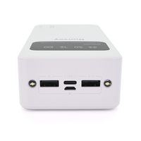 PowerBank Bunsey BY-12 30000mAh, Input:MicroUSB+Type-C, Output:2USB / Type-C, QC22.5W / PD20W, White