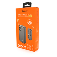 PowerBank Bunsey BY-29 20000mAh, Input:MicroUSB+Type-C, Output:2USB / Type-C, PD20W, Black