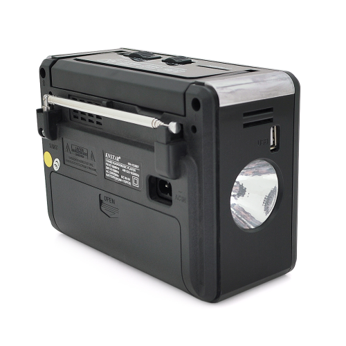 Радіо з ліхтариком Knstar KN-1030BT, FM / AM / SW радіо, Вхід: SDMMC, USB, Mix color, Box