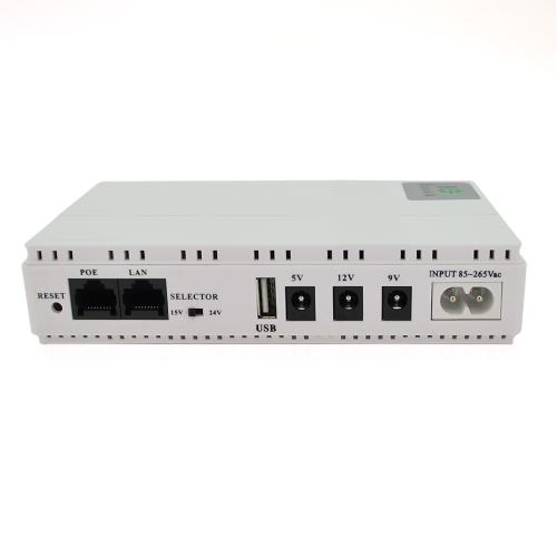 ДБЖ UPS-18W DC1018P для роутерів / комутаторів / PON / POE-430, 5 / / 9 / 12V, 1A, 10400MAh(4*2600MAh), White, BOX