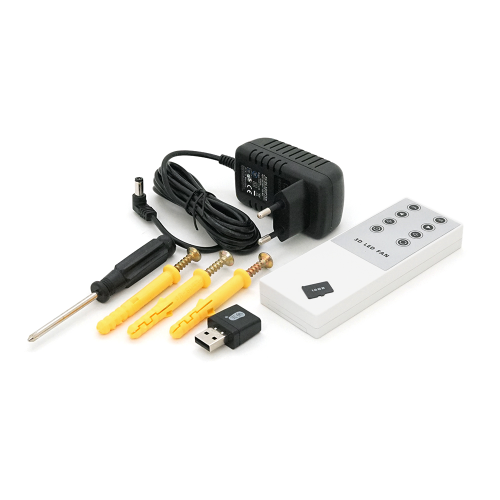 Світлодіодний голографічний проектор-голограма Merlion Z1, 12V / 20W, 450*224dpi, кут огляду 176&amp;deg;, LED: 2*112, 42*42cm