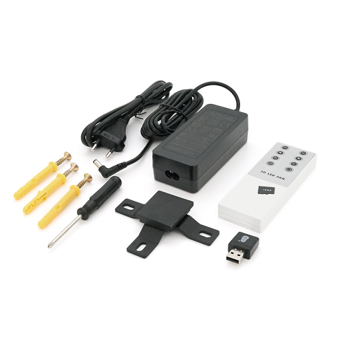 Світлодіодний голографічний проектор-голограма Merlion Z3, 12V / 80W, 1152*1152dpi, угол обзора176&amp;deg;, LED: 4*288, 64*64cm