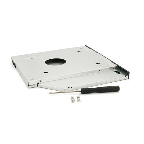 Адаптер підключення HDD 2.5&apos;&apos; 9.5 mm у відсік привода ноутбука SATA / mSATA (HDC-25), корпус aluminum, Blister, Q100