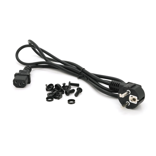 19&amp;quot; вентиляторний модуль Merlion, 4 вентилятори, 1*Schuko, чорний