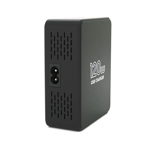 Зарядна станція V-818H потужністю 120W, Output: 3USB+3Type-C, DC: 5V / 3, 9V / 3A, 12V / 3A, 20V / 3.25A, Black