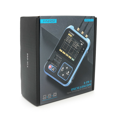 Осцилограф FNIRSI DSO-TC3 3 в1, тестер компонентів та генератор сигналів, високовольтний щуп P6100, Box