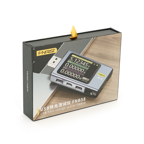 USB тестер Fnirsi FNB58 напруги (4-28V) та струму (0-7A), Box