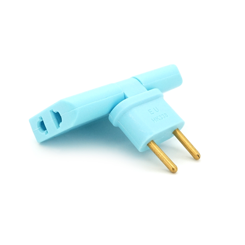 Трійник + перехідник 3 in 1, UK / US-EU, 220В, 10А, поворотний 180 &amp;deg;, Blue