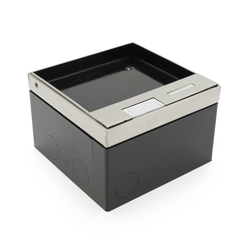 Розетка для підлоги подвійна, AC:110-250V / 10-16A, Silver