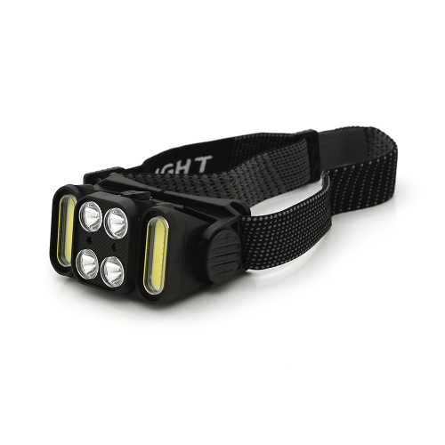 Налобний ліхтарик Voltronic K362, 4 led 5W, 2 Led Cob, red, sensor, 6 режими, корпус-пластик, водостійкий, ip44, живлення АКБ вбудований, USB Type-З кабель, 5000K, BOX