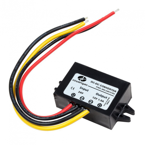 Перетворювач авто інвертор DC / DC 24V-12V 1.5A, IP67, 18W