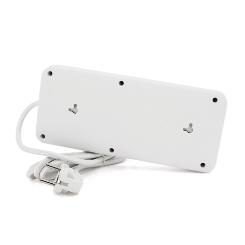 Мережевий фільтр F33, 6 розеток EU, кнопка включення з індикатором, 2 м, 3х0,75 мм, 2500W, White, Box