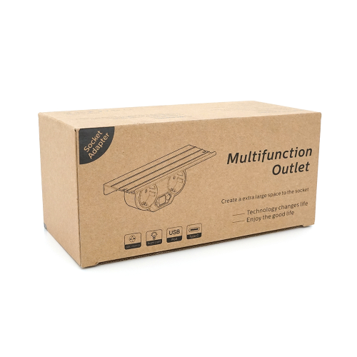 Розетка двійник із заземленням HHT609W, USB+Type-C, 4А, зашита від перевантаження, підставка під телефон, White