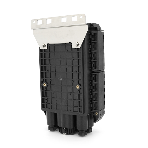 Муфта оптична Merlion ML-OP-F202, герметична, 4 введення, до 12 касет, до 288 зварок, матеріал ABS