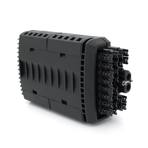 Муфта оптична Merlion ML-OP-F205, герметична, 2 введення, до 4-х касет, до 96 зварок, матеріал ABS