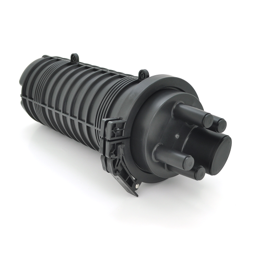 Муфта оптична Merlion ML-OP-F108H-24C, герметична, 3 введення, до 2-х касет, до 24 зварок, матеріал PP