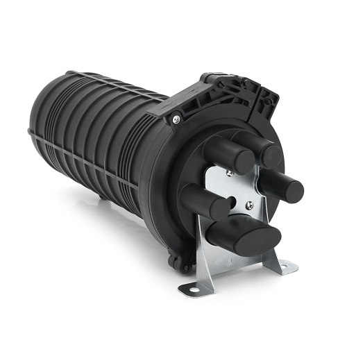 Муфта оптична Merlion ML-OP-F103H-24C, герметична, 5 вводів, до 2-х касет, до 24 зварок, матеріал PP