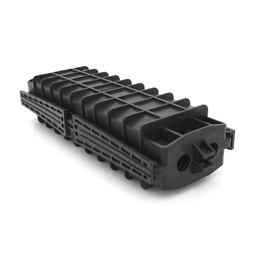 Муфта оптична Merlion ML-OP-F001H-24C, герметична, 4 введення, до 2-х касет, до 24 зварок, матеріал PP+GF