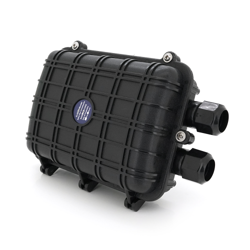 Муфта оптична Merlion ML-OP-F006-24C, герметична, 2 введення, до 4-х касет, до 24 зварок, матеріал ABS / PP / PC