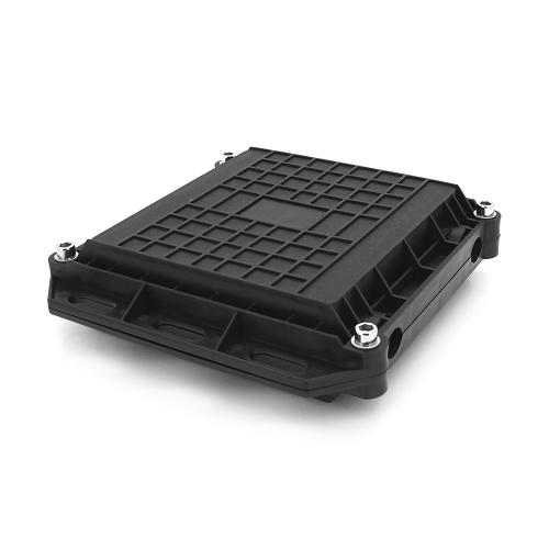 Муфта оптична Merlion ML-OP-F007-24C, герметична, 4 введення, 1 касета, до 24 зварок, матеріал PC