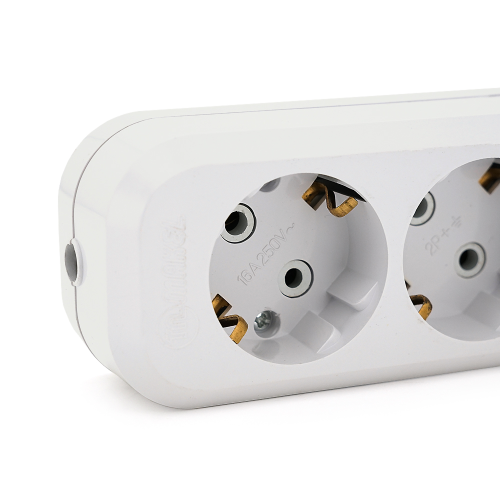 Колодка для подовжувача 6 гнізд із заземленням 16A 250V, Q48