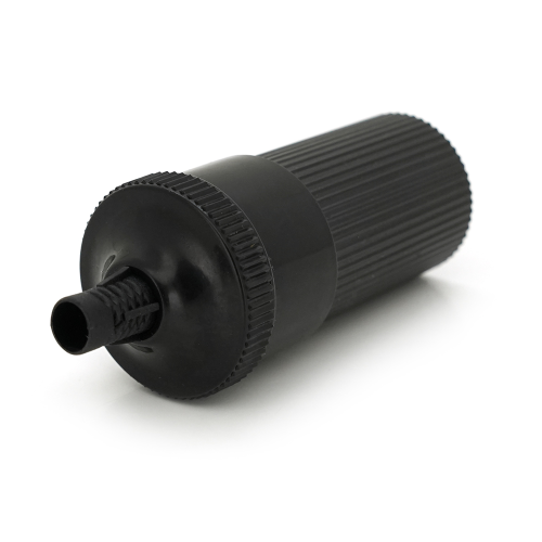 Гніздо Авто прикурювача під шнур, корпус метал, Black