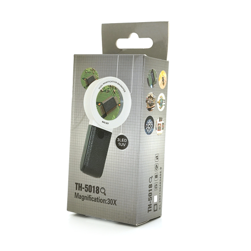 Лупа TH-5018 з підсвічуванням діаметр 40 мм збільшення в 30 разів
