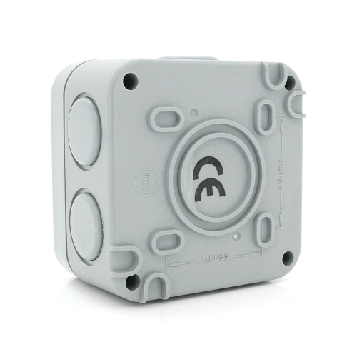 Вимикач подвійний зовнішнього монтажу, водонепроникний, IP66, AC: 110-250V, 10A, White