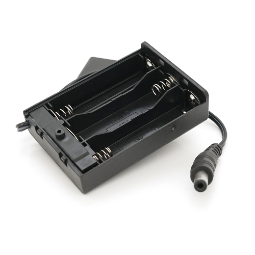 Відсік для 3-х елементів живлення АА, роз&apos;єм 5,5&amp;times;2,1, закритий корпус із вимикачем