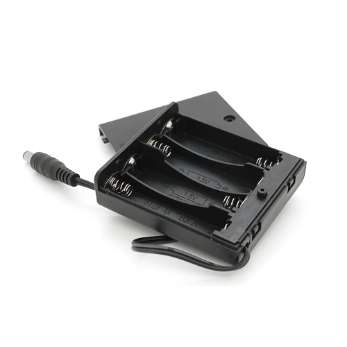 Відсік для 4-х елементів живлення АА, роз&apos;єм 5,5&amp;times;2,1, закритий корпус із вимикачем