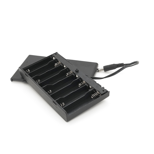 Відсік для 8-ми елементів живлення АА, роз&apos;єм 5,5&amp;times;2,1, закритий корпус із вимикачем