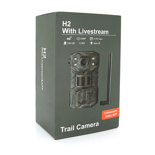 Фотопастка WL-H2, 4G, 14MP, 128Gb, ​​ip65, живлення 3*18650, Box