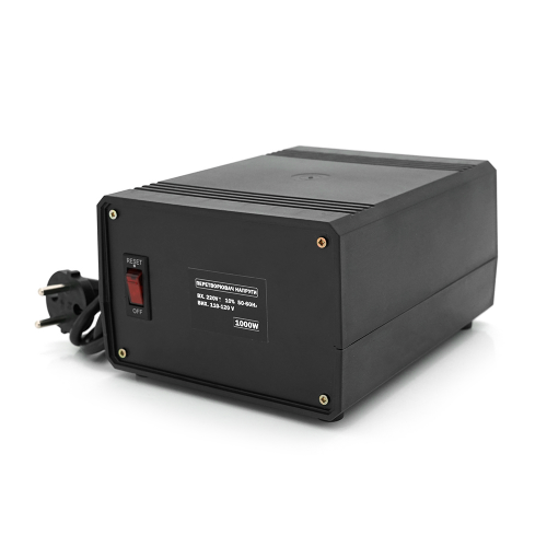Перетворювач напруги понижуючий MERLION PN-1000, Input 220 V / Output 110V, 1000W, трансформаторний