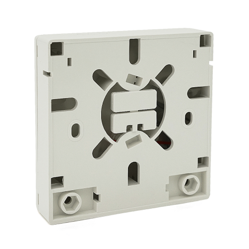 Розетка оптична Voltronic під адаптер SC (LC / Duplex), два порти, ABS пластик, металевий фіксатор, Україна, Q400