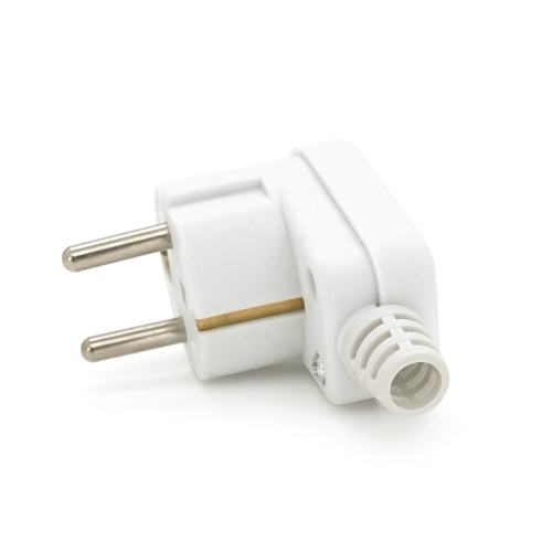 Вилка із заземленням кутова SQ-SN-03, 16A 250V, White, Q200