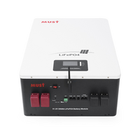 Акумуляторна батарея Must LiFePO4 LP16-48200 51.2V 200Ah, 10,24kWh, BMS100A@16S, CAN2.0 / RS232 / RS485, 6000 cycles, 625x442x250, 80kg