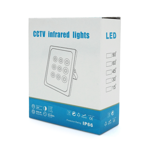 ІЧ-прожектор LW9-50IR009-12. 12V, 9W, 9LED, IP66, 850Нм, кут огляду 120 &amp;deg;, дальність до 50м.