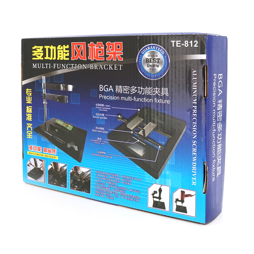 Власник для фена &amp;quot;третя рука&amp;quot; TE-812. Із фіксатором для плат. Робоча поверхня 250&amp;times;200 мм.