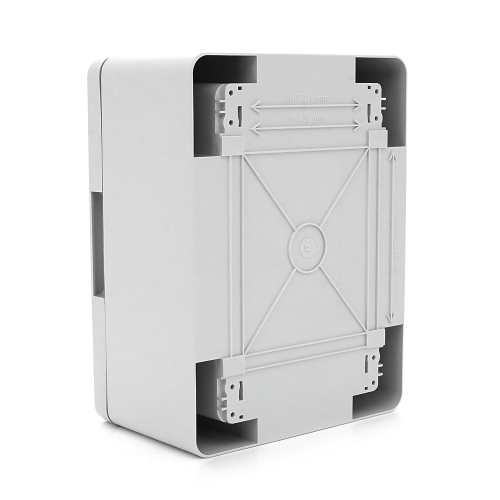 Бокс міцний з ABS пластику з монтажною панеллю 280х210х130, IP65