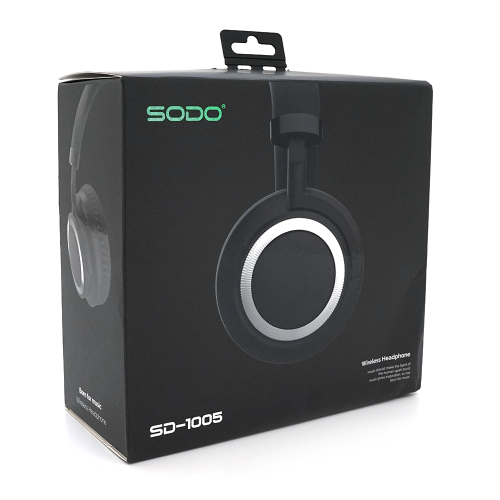 Бездротові навушники Bluetooth SODO SD-1005, Gray, Box