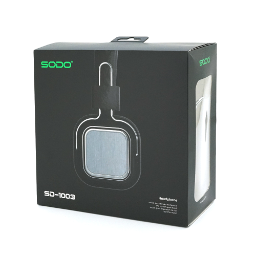 Бездротові навушники Bluetooth SODO SD-1003, Black, Box